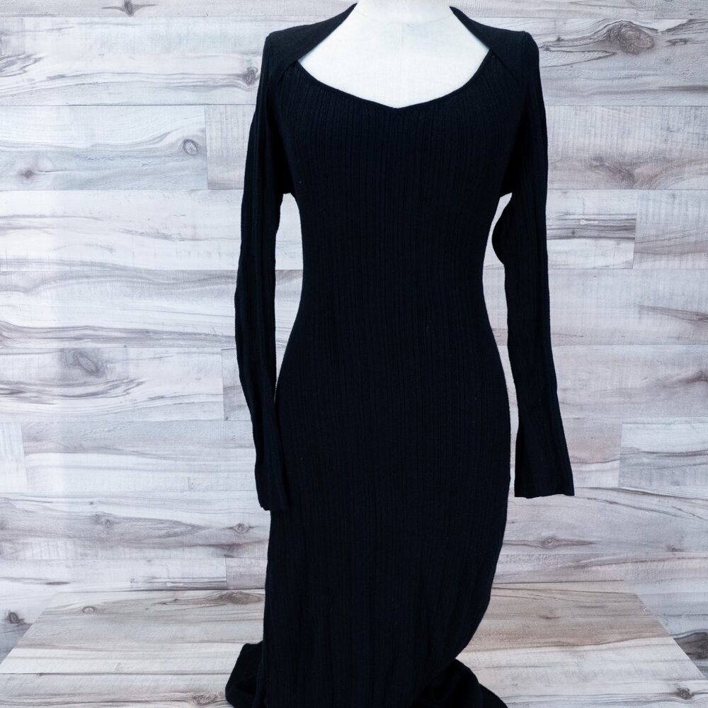 Sofia Jeans by Sofia Vergara Women's Belted Knit Midi Dress